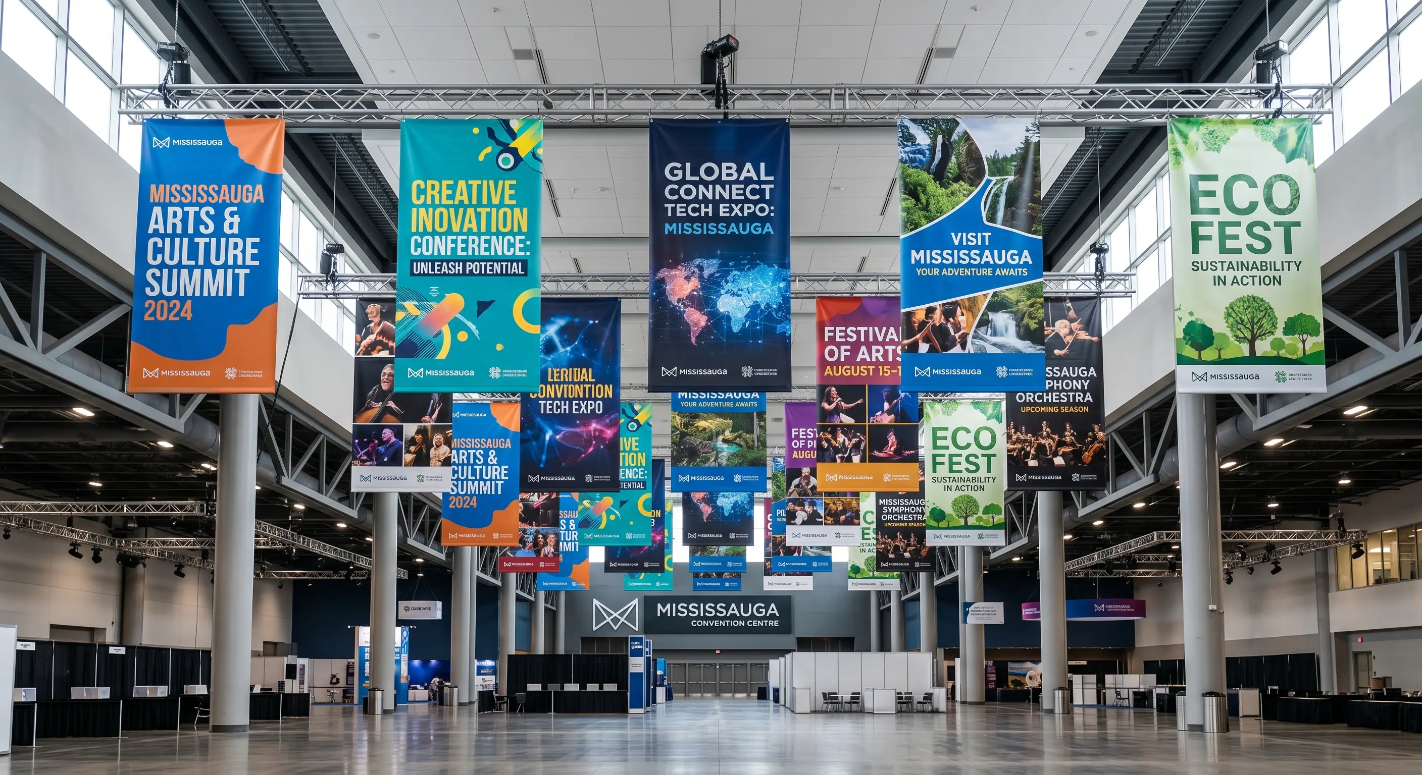 Large format vinyl banners